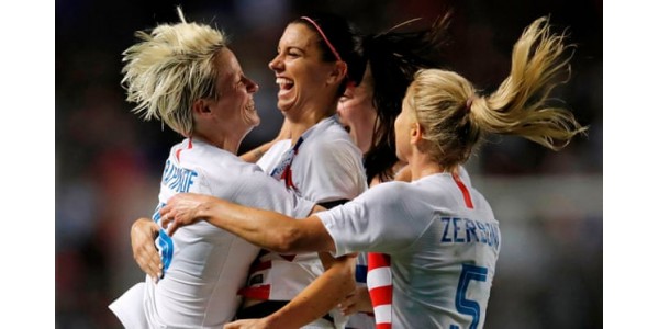 Fußball-Geist der amerikanischen Frauenfußballmannschaft